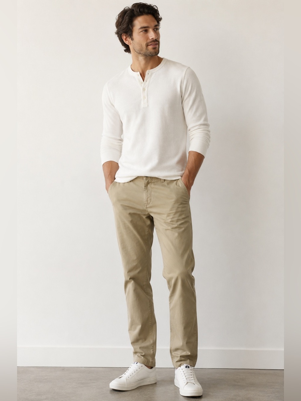 Original Penguin Tan Chinos Straight Leg Cotton